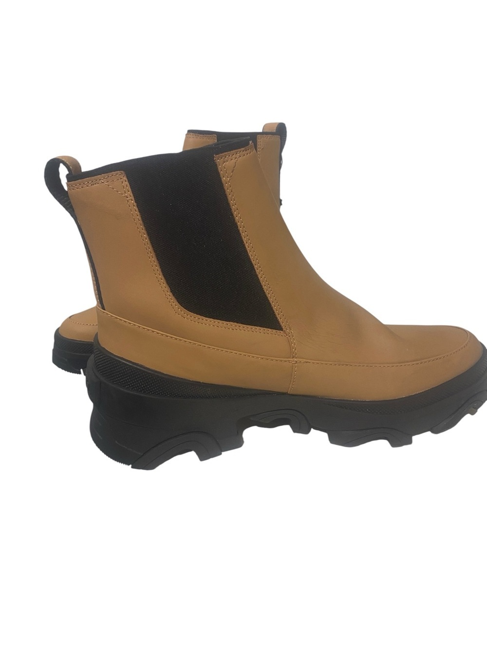 Women’s Sorel Brex Tan Black Chelsea Chunky Style Boot New size 11